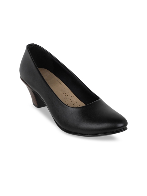 

Vardhra Women Black Solid Block Heels