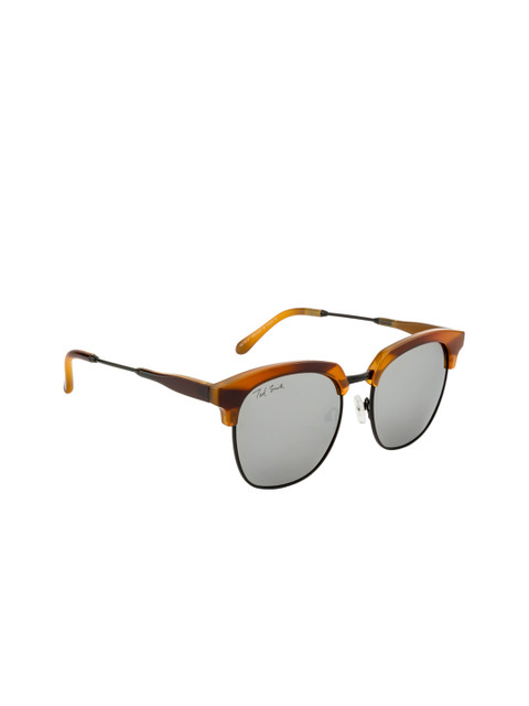 

Ted Smith Women Silver & Brown Browline Sunglasses TS-NC-9919/S_T48