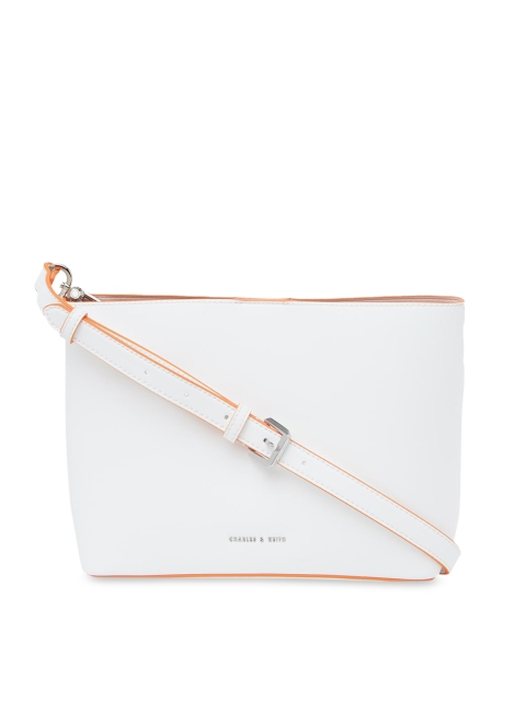 

CHARLES & KEITH White Solid Sling Bag