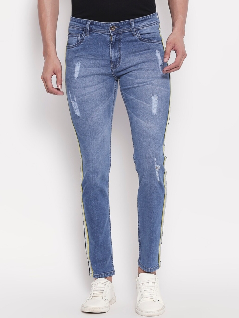 

High Star Men Blue Slim Fit Mid-Rise Mildly Distressed Stretchable Jeans