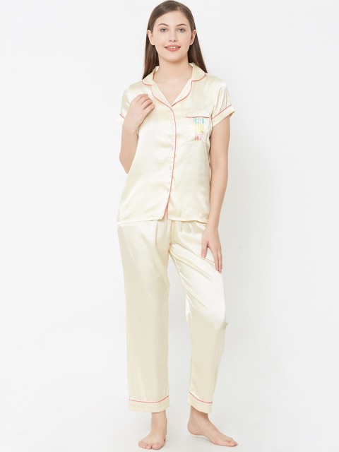 

Sweet Dreams Women Yellow Night suit