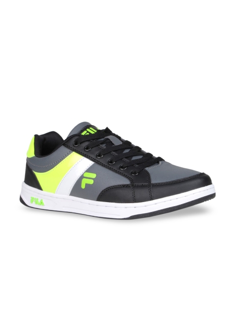 

FILA Men Black & Grey Colourblocked Sneakers