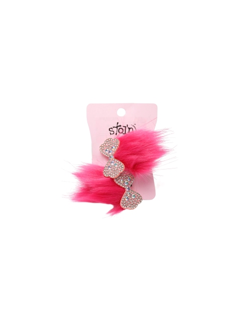 

Stoln Girls Pink Set of 2 Fur Alligator Hair Clip