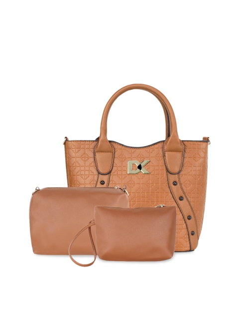

Diana Korr Tan Brown 3 Pieces Handbag Set