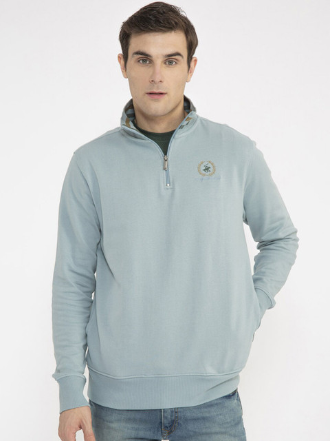 

Beverly Hills Polo Club Men Blue Solid Sweatshirt