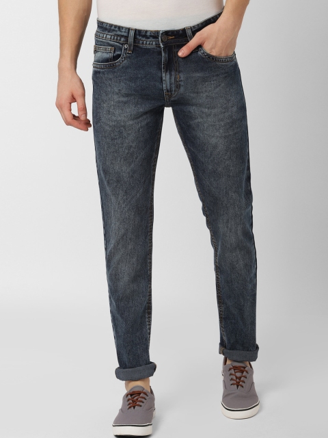 

Peter England Casuals Men Navy Blue Tapered Fit Mid-Rise Clean Look Jeans