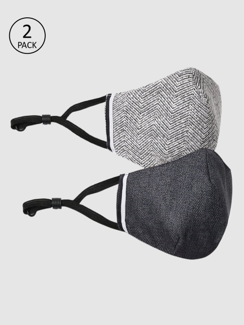 

ONLY Women Pack of 2 Textured 3Ply Mask, Grey