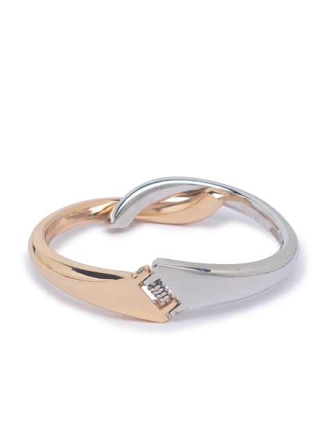 

Globus Silver-Toned & Gold-Plated Cuff Bracelet