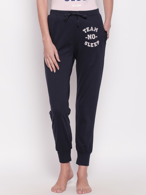 

Dreamz by Pantaloons Women Printed Lounge Pants, Navy blue