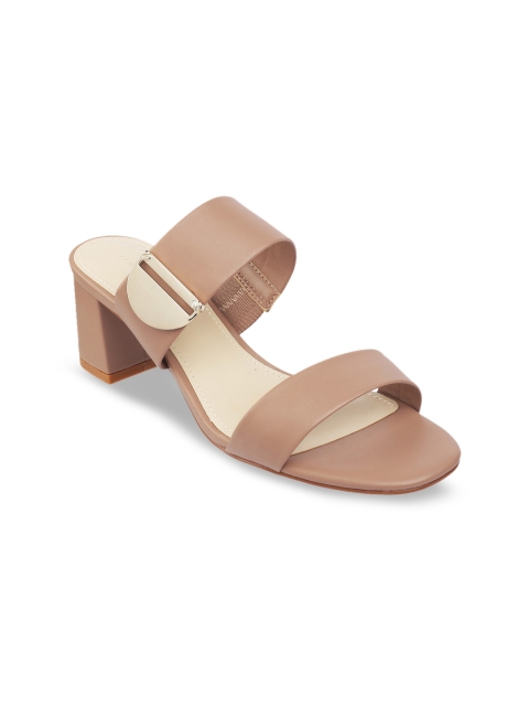 

LEMON & PEPPER Women Nude-Coloured Solid Block Heels