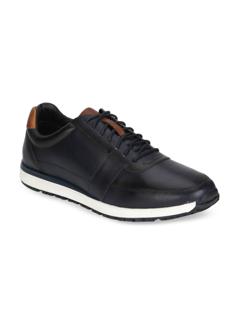 

Aditi Wasan Men Leather Sneakers Casual Shoes, Black