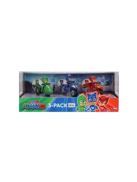 PJ MASK Kids Set of 3 Solid Mission Racer Gekko Die-Cast Bike Toys, Red