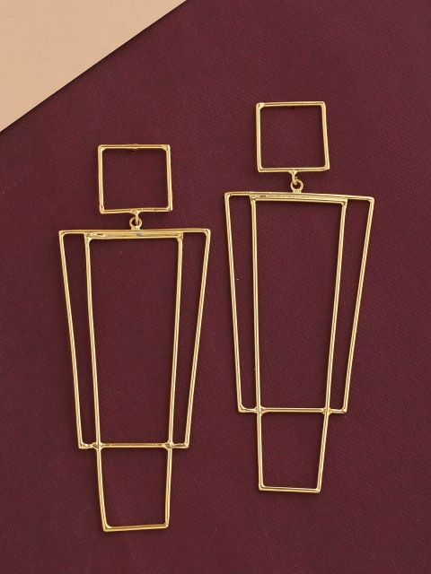 

Tistabene Gold-Plated Contemporary Drop Earrings