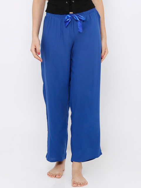 

Heart 2 Heart Women Blue Solid Lounge Pants LP244INKBL