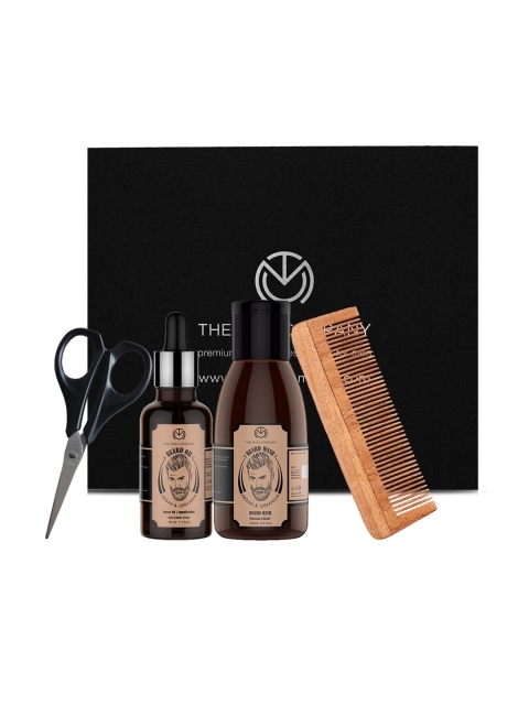 

THE MAN COMPANY Argan & Geranium Beard Box, Black