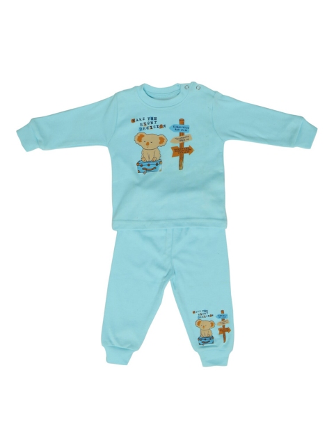 

Chipbeys Unisex Kids Turquoise Blue Clothing Set