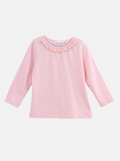 

Beebay Girls Peach-Coloured Solid Top
