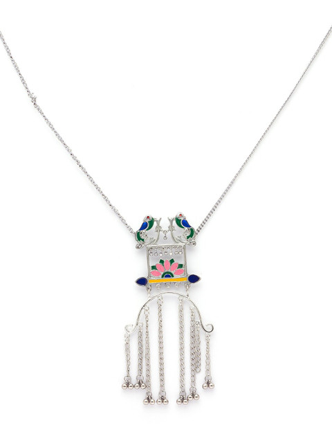 

Globus Silver-Plated Ethnic Necklace