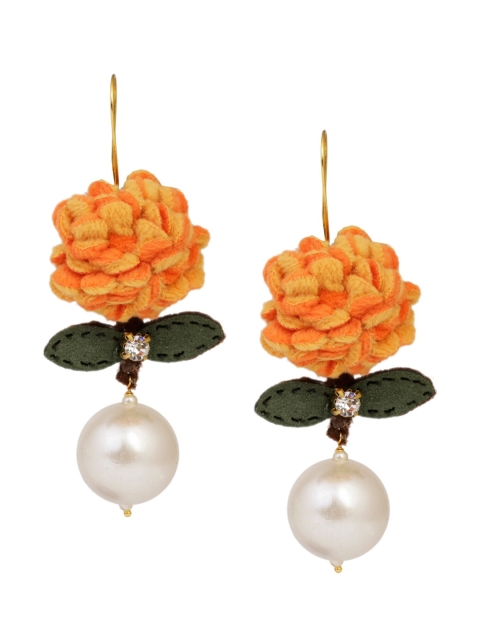 

DUGRISTYLE Orange Contemporary Drop Earrings