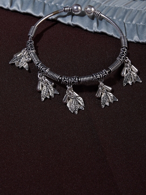 

ZeroKaata Silver Plated Tribal Charm Bracelet