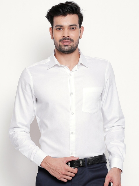 

RICHARD PARKER by Pantaloons Men White Slim Fit Solid Formal Shirt