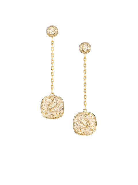 

SWAROVSKI Gold Plated Handcrafted Lattitude Pierced Earrings