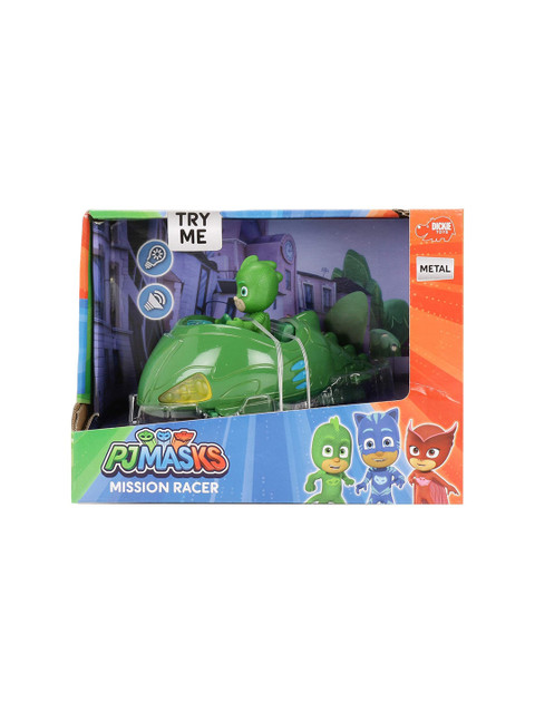 

PJ MASK Kids Green Solid Diecast Mission Racer Gekko Action Figure