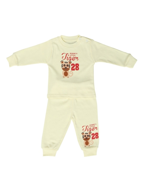 

Chipbeys Unisex Kids Yellow & Red Printed T-shirt