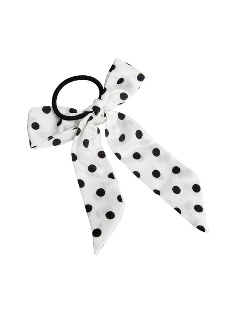 

Stoln Girls White & Black Polka Dots Print Hairband