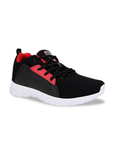 

Campus Men Black Mesh Running Shoes