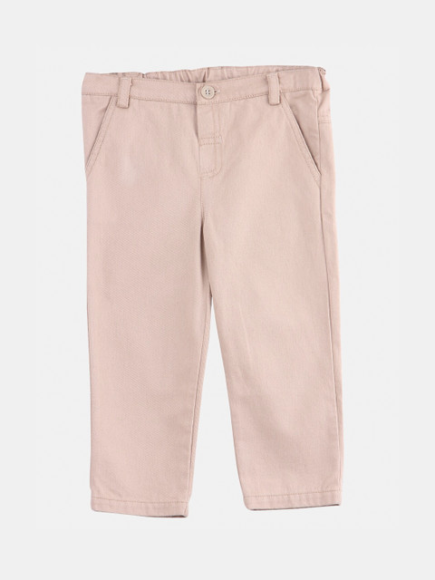 

Beebay Boys Beige Regular Fit Solid Regular Trousers
