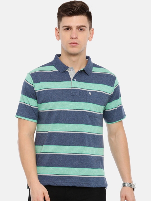 

Classic Polo Men Multicoloured Striped Polo Collar T-shirt, Multi