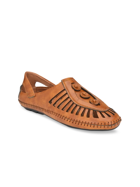 

Big Fox Men Tan Brown Textured Mojaris