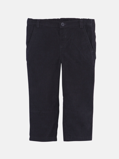

Beebay Boys Black Regular Fit Solid Corduroy Regular Trousers