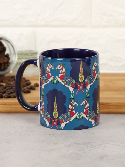 

India Circus by Krsnaa Mehta Blue Royal Kaleidoscope Coffee Mug 100 ml