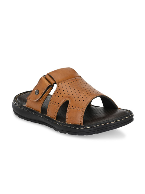 

El Paso Men Tan Brown Comfort Sandals
