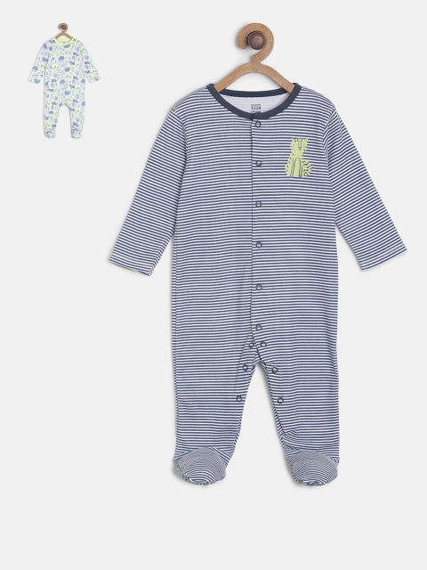 

MINI KLUB Newborn Boys Pack Of 2 Sleepsuits, White