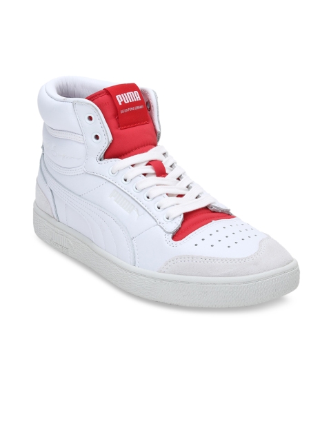 

Puma Unisex White Leather Mid-Top Ralph Sampson Mid R. Dassler Legacy COL Sneakers