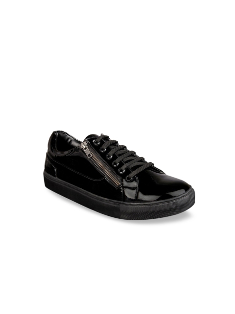 

Aditi Wasan Men Black Vegan Leather Sneakers