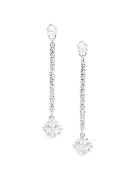 

Globus Silver-Plated Contemporary Drop Earrings