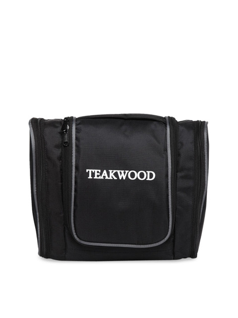 

Teakwood Leathers Unisex Black Solid Toiletry Kit