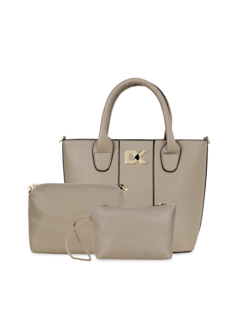 

Diana Korr Grey Textured Handheld Bag