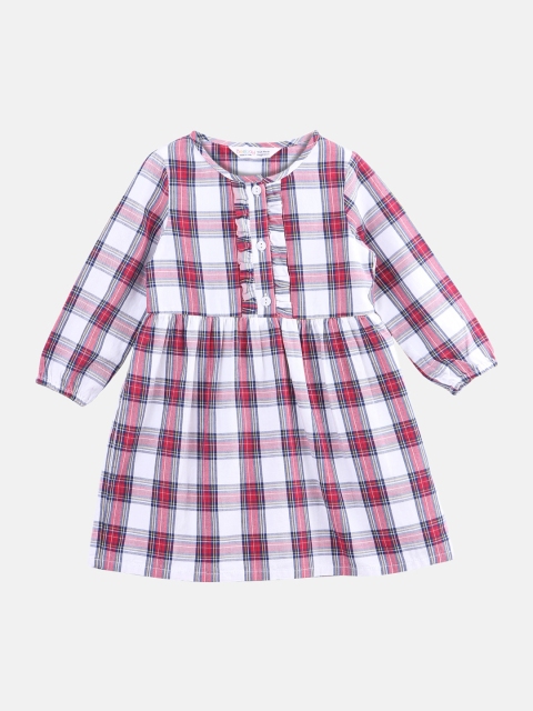 

Beebay Girls Red & White Checked Fit and Flare Dress