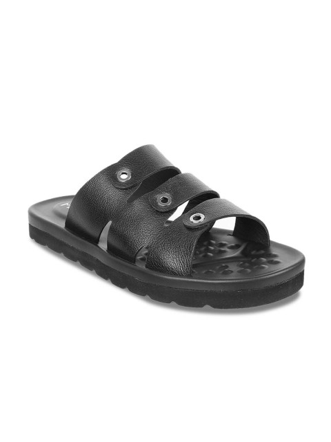 

Metro Men Black Comfort Sandals