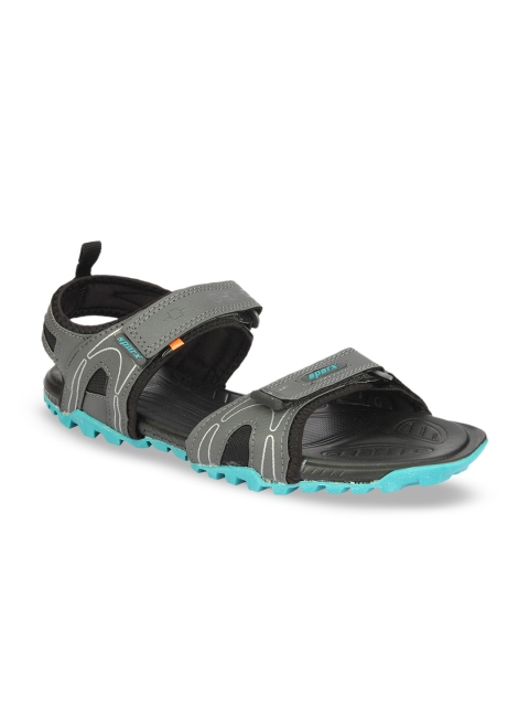 

Sparx Men Dark Grey & Turquoise Blue SS-489 Sports Sandals