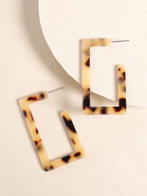 

Tistabene Brown Shell Rectangle Hoop Earring