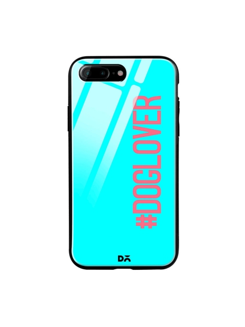 

DailyObjects Turquoise Blue & Pink Dog Lover iPhone 7 Plus Glass Case