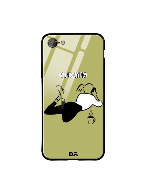 

DailyObjects Green & Black Sundaying iPhone 7 Glass Case