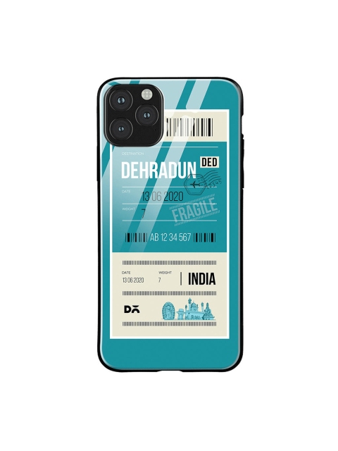 

DailyObjects Blue & White Dehradun City Tag iPhone 11 Pro Max Glass Case