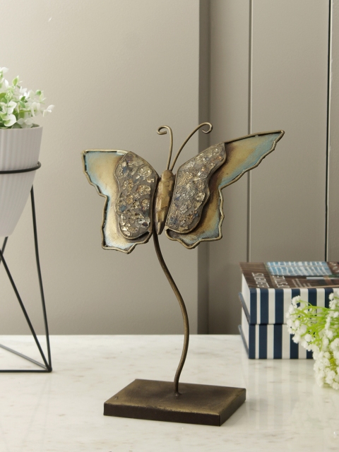 

Living Essence Metallic & Brown Ibiza Metal Accent Showpiece